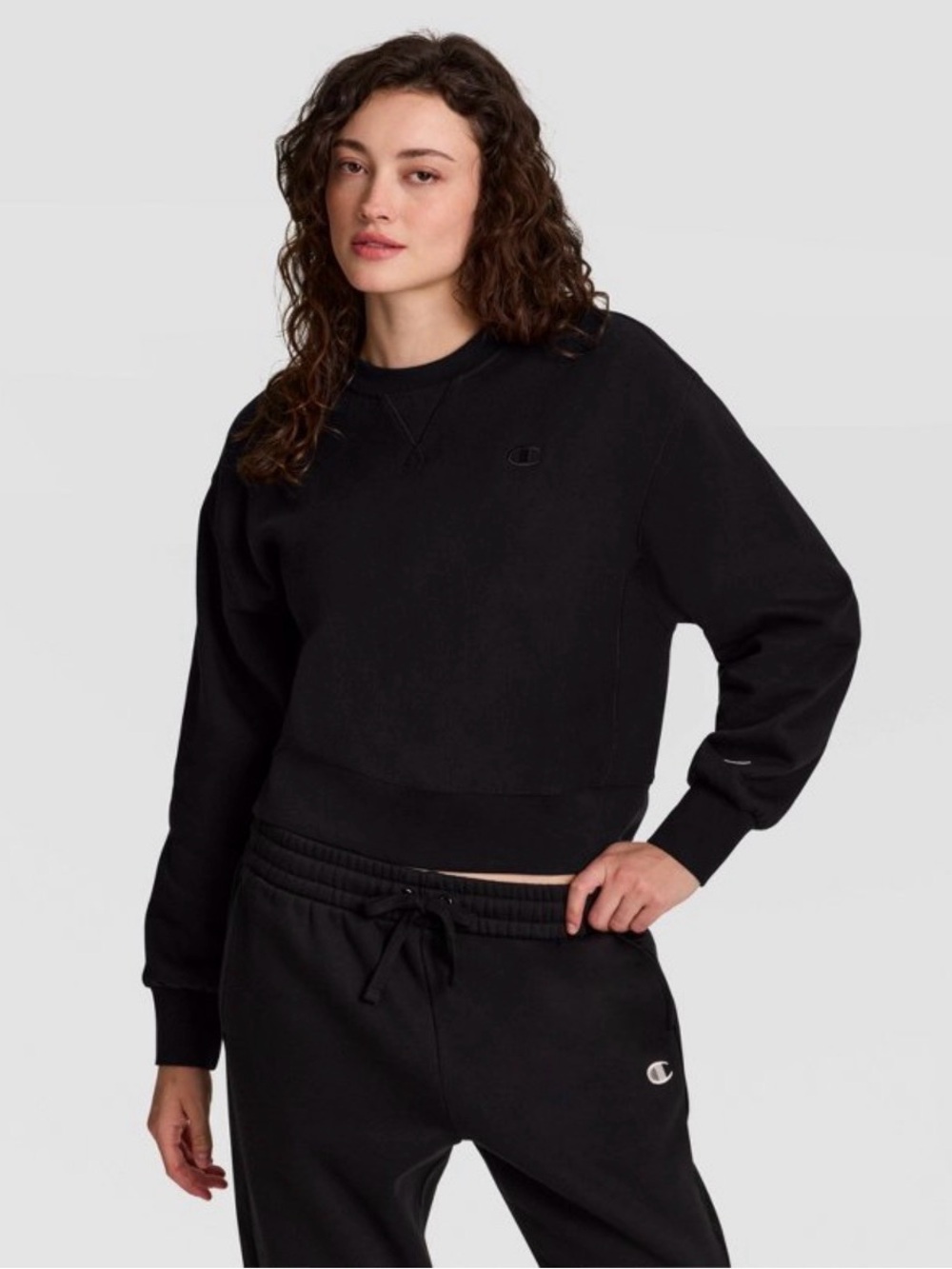 NWT Champion Women's Black Crewneck Sweatshirt